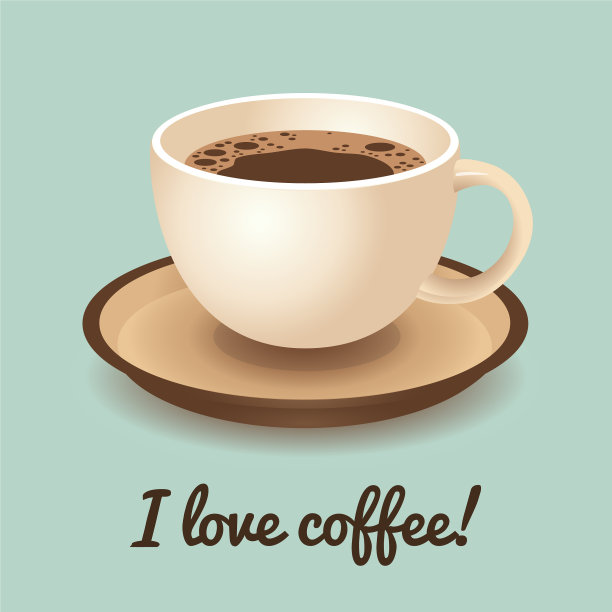 漂亮的卡杯咖啡和图片下载