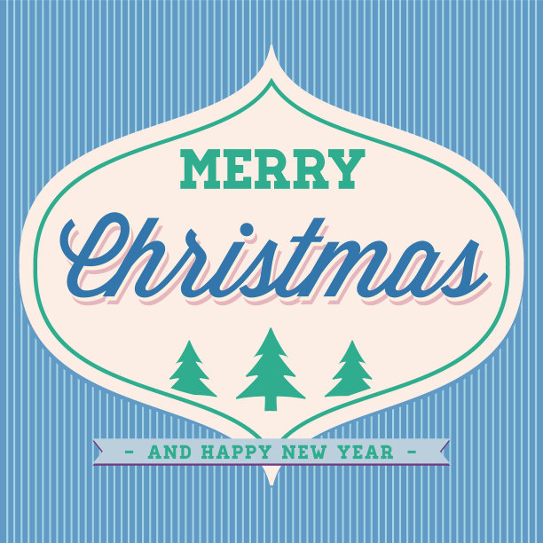 圣诞快乐手写排版图片下载