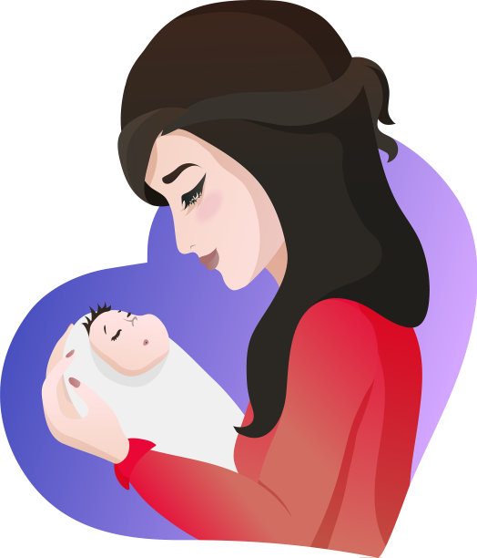 年轻的亚洲母亲手里抱着婴儿图片下载