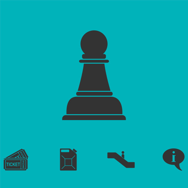 扁平风格象棋图标图片下载