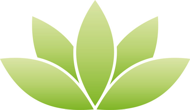 绿色莲花象征水疗养生主题设计图片下载