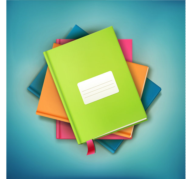 桌子上放着书和杂志图片下载