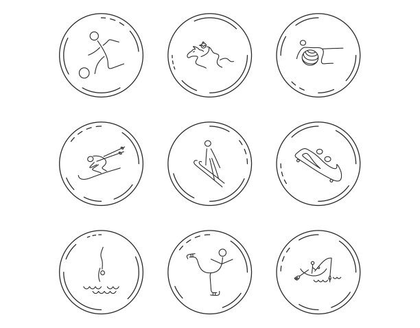 普拉提，足球，滑雪，钓鱼图片下载