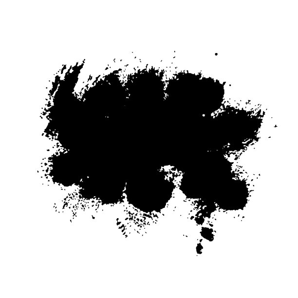 飞溅污渍纹理旗帜黑色和白色图片下载