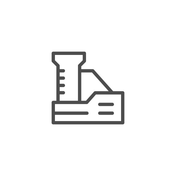 矿山线条图标图片下载