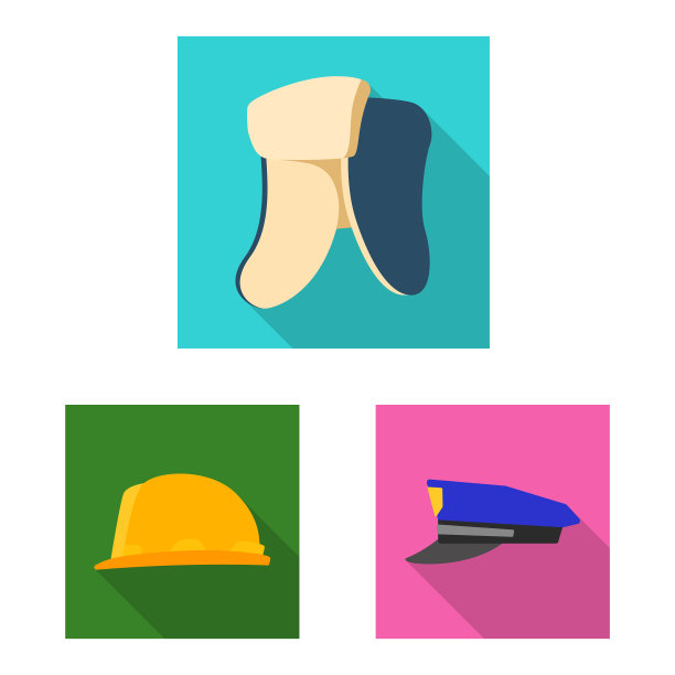 孤立对象的帽子和帽子标志图片下载