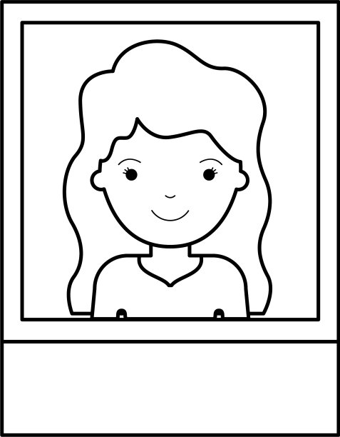 这是一个长卷发的女人的身份证照片图片下载