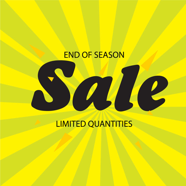 季末限量销售黄绿色图片下载