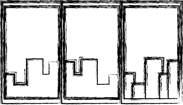 窗口与城市景观图片下载