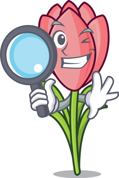 侦探番红花人物卡通图片下载