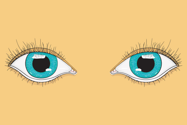 蓝色的眼睛图片下载