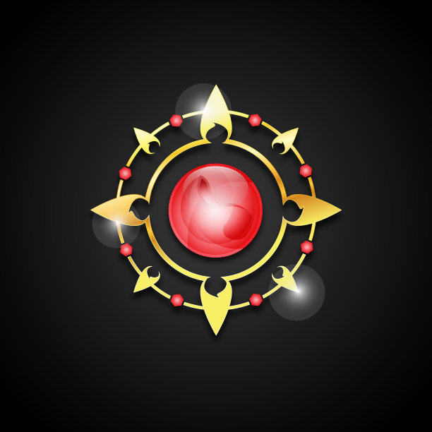 奢华抽象翡翠红色首饰图片下载