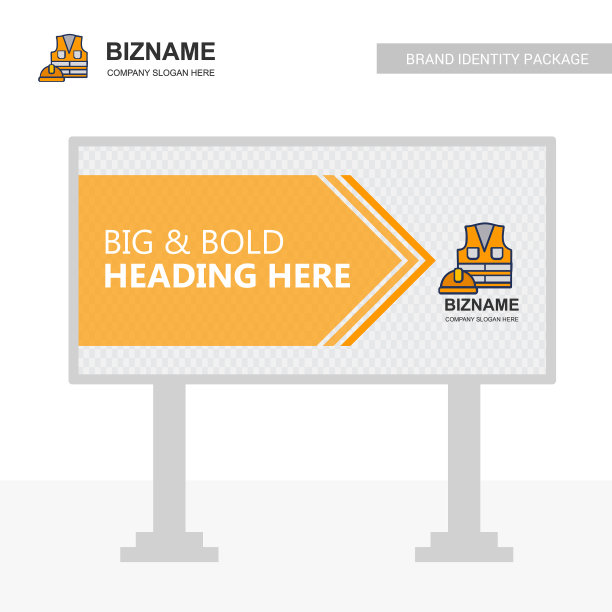 商业广告牌设计与劳工夹克标志图片下载