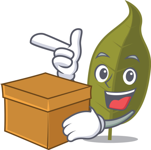 与盒子月桂叶人物卡通图片下载