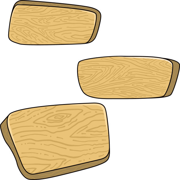 套卡通木板为设计元素图片下载
