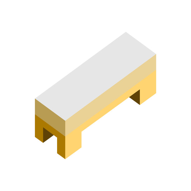 侧床沙发座椅三维等距家具图片下载