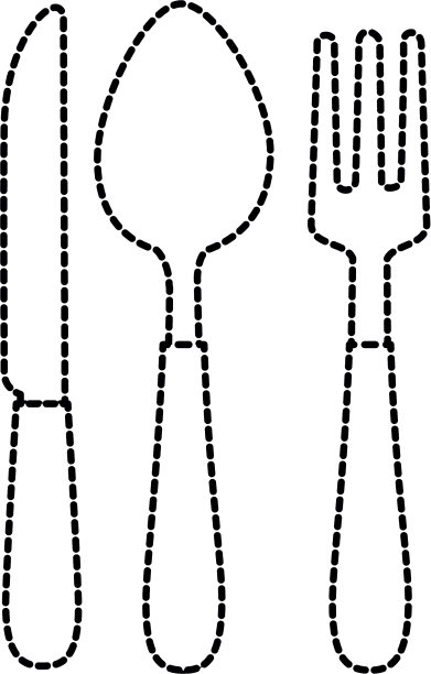 餐具设置独立图标图片下载