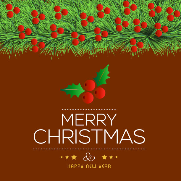 黑色背景的圣诞贺卡图片下载