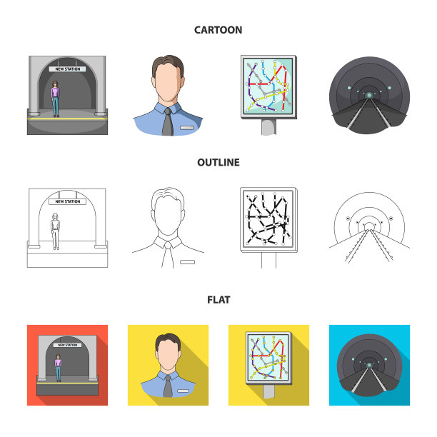 机制，电力运输和其他网络图标图片下载