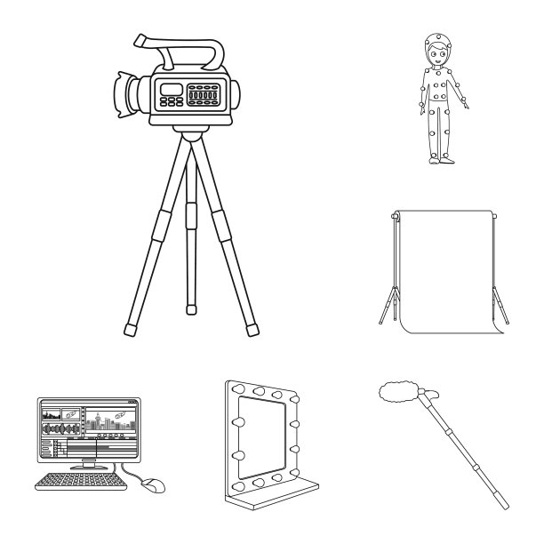 制作一个电影的轮廓图标集合图片下载