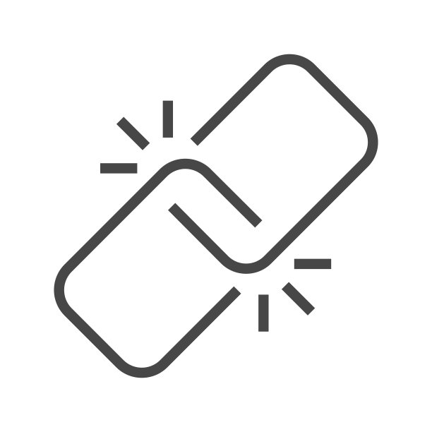 链接细线图标图片下载