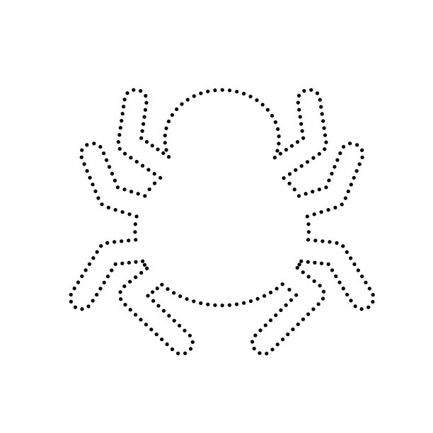 蜘蛛标志黑点图片下载