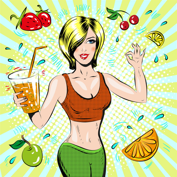 波普艺术的美丽运动图片下载