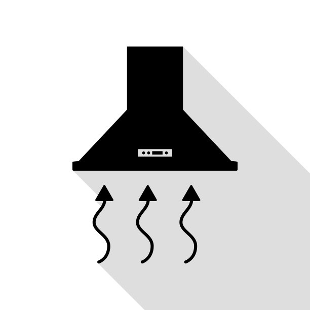 排烟罩、抽油烟机、厨房通风标志图片下载