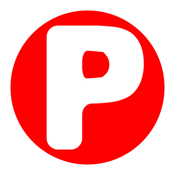 字母P符号设计模板元素图片下载