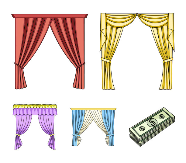 不同类型的窗帘图片下载