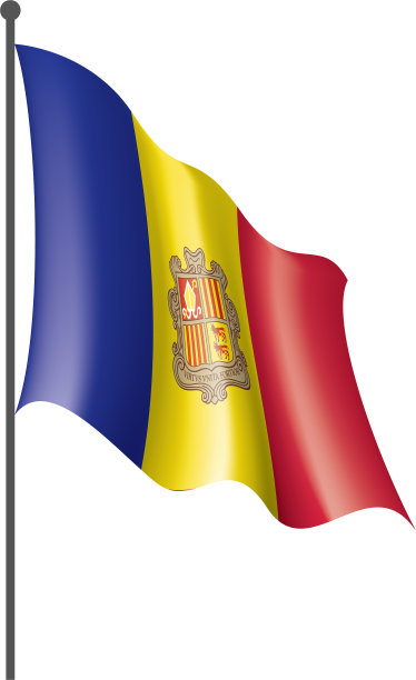 安道尔国旗上有白色图片下载