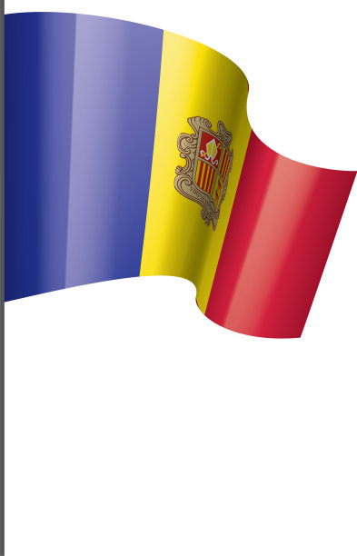 安道尔国旗上有白色图片下载