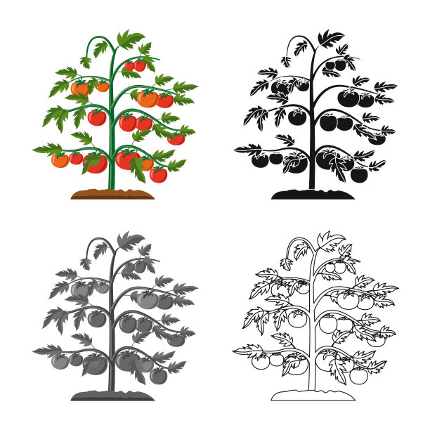 温室与植物标志隔离对象图片下载