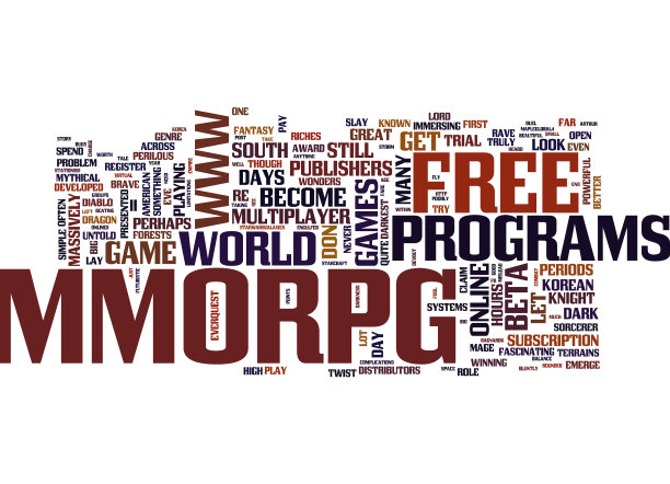 免费mmorpg充足的文本背景词云图片下载