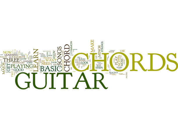 免费课程的基本吉他和弦文本图片下载