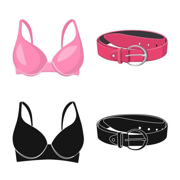 设计女装和服装的符号集图片下载