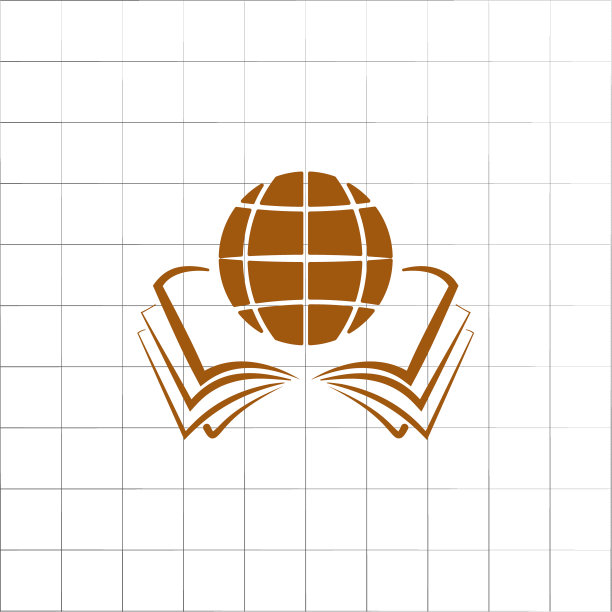 打开书和全球图标股票图片下载