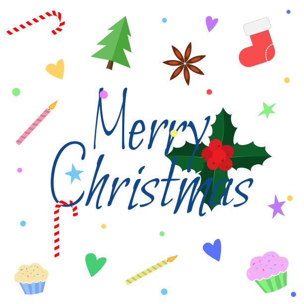 圣诞贺卡平圣诞风格图片下载