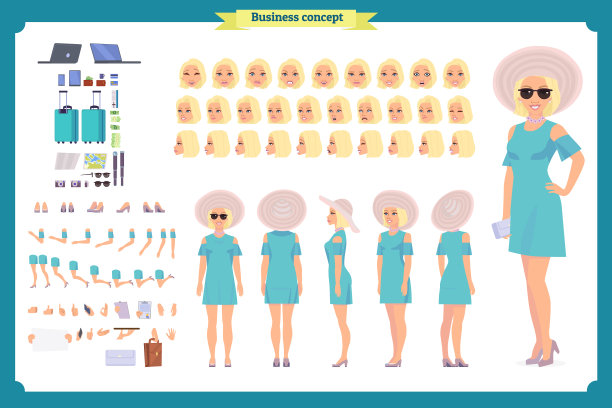 旅游女度假旅行者图片下载