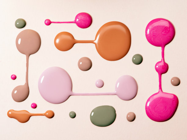 圆形中性指甲油污渍。图片下载