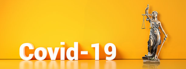 新冠肺炎和法律公正的概念图片下载