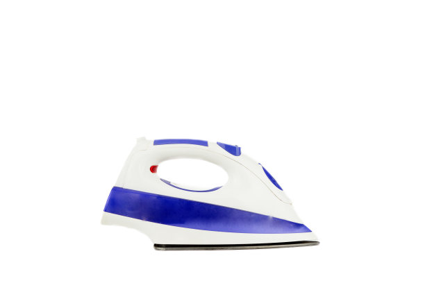 蒸汽电熨斗隔离在白色背景上图片下载