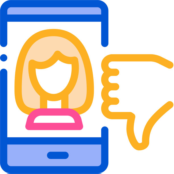 不喜欢头像女性图标轮廓图片下载