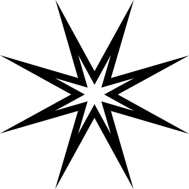 明星。明星矢量图标。黑星，孤立在现代简单的平面线性风格。矢量图图片下载