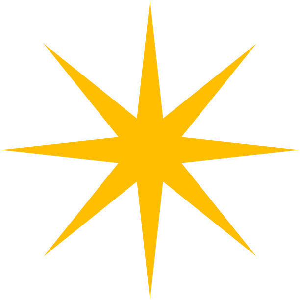 明星偶像。黄色星形矢量图标，孤立。明星在现代简单的平面风格的网页设计。矢量图图片下载