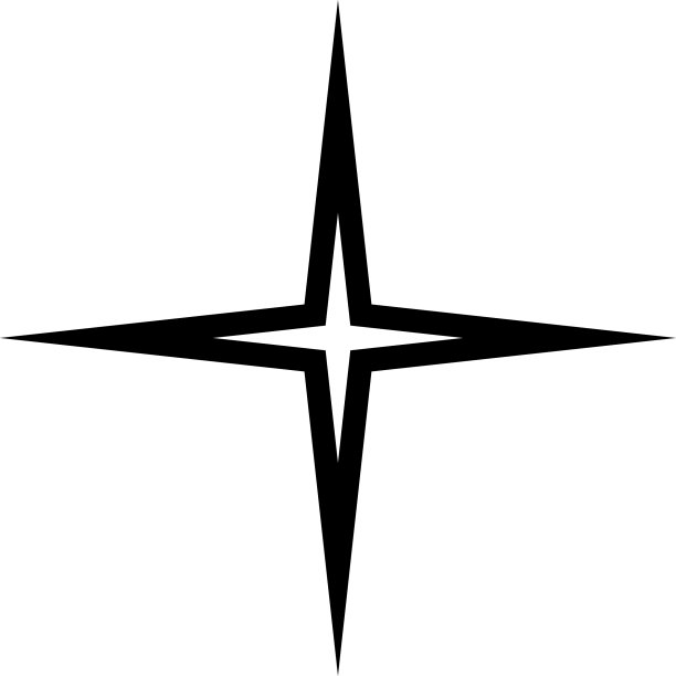 明星。明星矢量图标。黑星，孤立在现代简单的平面线性风格。矢量图图片下载