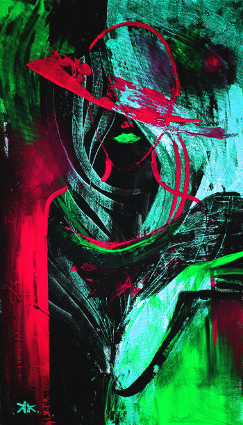 画的是一个戴帽子的女人图片下载