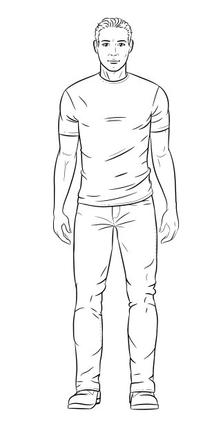 男性身体图图片下载