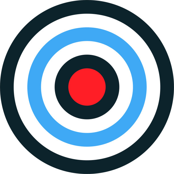 目标。目标矢量图标，隔离。目标颜色。射箭目标的经营理念。矢量图图片下载
