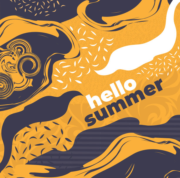 摘要平坦的夏季背景图片下载